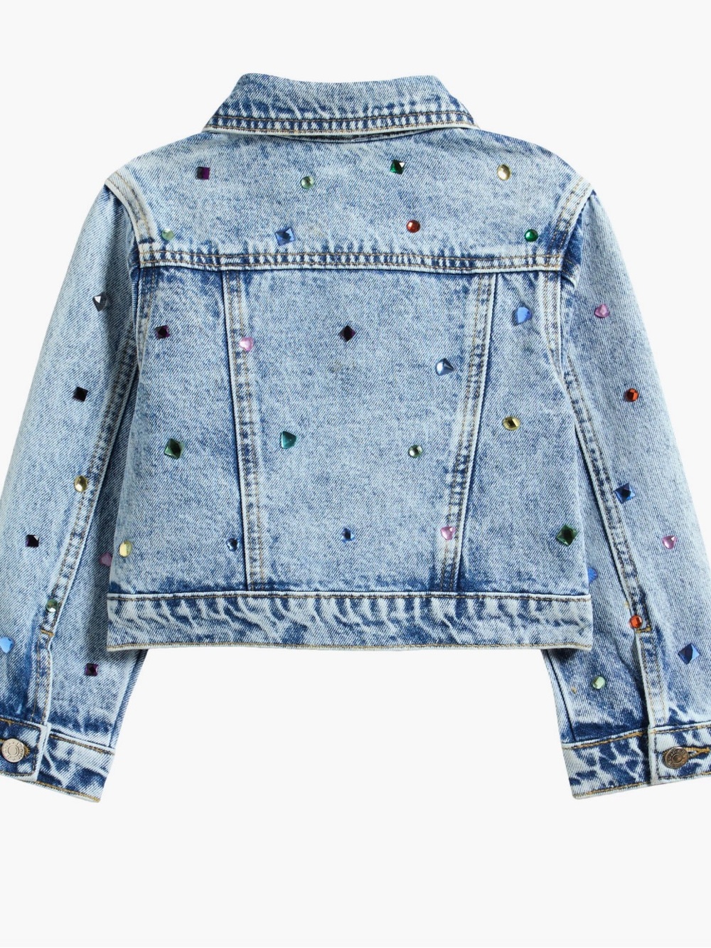 Truly Me Kids' Bejeweled Denim Jacket (Little Kid) 6X
